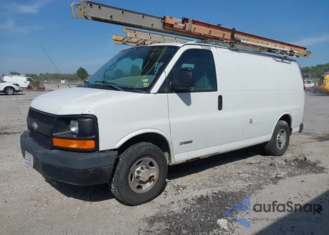 2006 Chevrolet Express Work Van from USA, damaged, VIN 1GCGG25V761239803